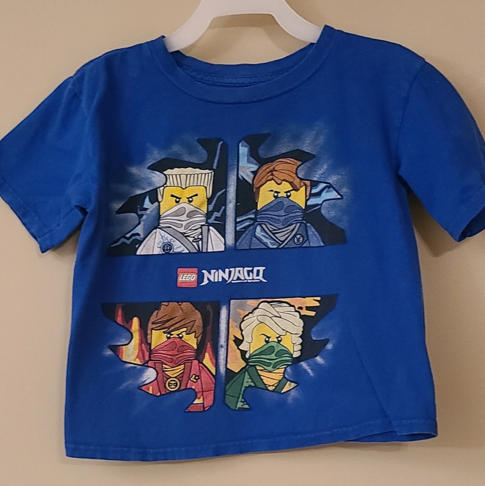 Lego blue shirt sleeved tee shirt